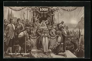 Bild des Verkufers fr Ansichtskarte Tausend Jahre Rheinland, Weimarer Republik zum Verkauf von Bartko-Reher