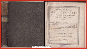 Großherzoglich Badisches Anzeigeblatt für den Neckar- und Main- und Tauberkreis auf das Jahr 1831...