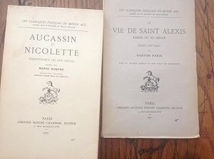 Seller image for AUCASSIN et NICOLETTE et la vie de SAINT - ALEXIS 2 opuscules sur les classiques du MOYEN AGE for sale by Lecapricorne