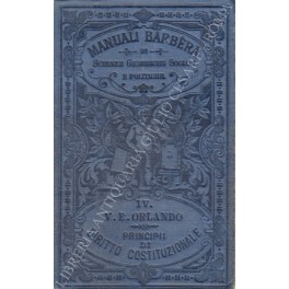 Imagen del vendedor de Principii di diritto costituzionale a la venta por Libreria Antiquaria Giulio Cesare di Daniele Corradi
