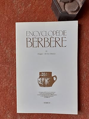 Encyclopédie berbère - III. Ahaggar - Ali ben Ghaniya