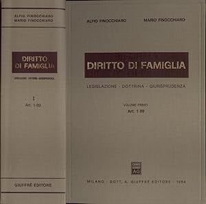 Image du vendeur pour Diritto di famiglia Vol. I Legislazione - Dottrina - Giurisprudenza. Art. 1. 89 mis en vente par Biblioteca di Babele