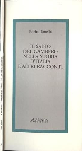 Bild des Verkufers fr Il salto del gambero nella storia d' Italia e altri racconti zum Verkauf von Biblioteca di Babele