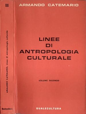 Seller image for Linee di antropologia culturale Vol. II for sale by Biblioteca di Babele