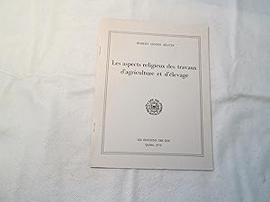 Image du vendeur pour Les aspects religieux des travaux d agriculture et d levage. mis en vente par Doucet, Libraire/Bookseller