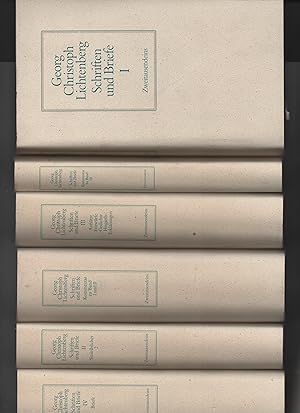 Schriften und Briefe, 6 Bände. Sudelbücher I; Sudelbücher II, Materialhefte, Tagebücher; Kommenta...