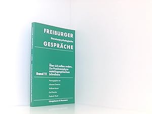 Bild des Verkufers fr Freiburger literaturpsychologische Gesprche, Bd.11, ber sich selber reden zum Verkauf von Book Broker