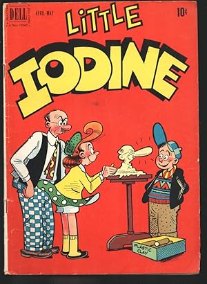 Little Iodine #5 1951-Dell-Bizarre Jimmy Hatlo art-Back cover has ad for Krazy Kat comics #1-VG