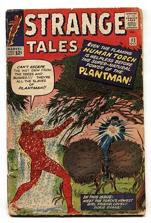 Strange Tales #113 1963-HUMAN TORCH-PLANTMAN-DR STRANGE G/VG