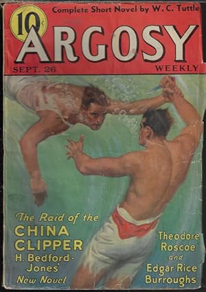 Image du vendeur pour ARGOSY Weekly: September, Sept. 26, 1936 ("Tarzan and the Magic Men"; "Bengal Fire") mis en vente par Books from the Crypt