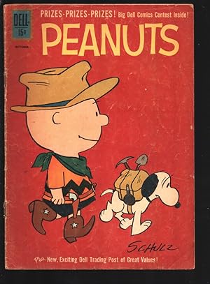 Seller image for Peanuts #10 1961-Dell-15 cent cover price-Charles Schulz cover art-Classic humor-G for sale by DTA Collectibles