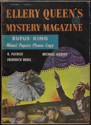 Bild des Verkufers fr ELLERY QUEEN'S Mystery Magazine: October, Oct. 1956 zum Verkauf von Books from the Crypt