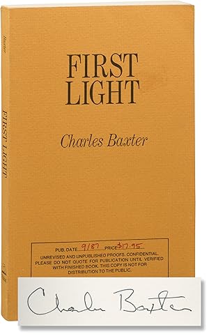 First Light (Uncorrected Proof, signed)