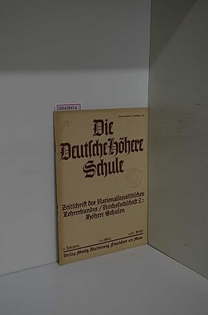 Seller image for Die Deutsche hhere Schule. Heft 6 1938 for sale by ralfs-buecherkiste