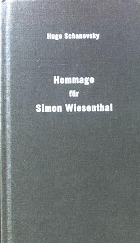 Bild des Verkufers fr Hommage fr Simon Wiesenthal : Prosagedichte. zum Verkauf von books4less (Versandantiquariat Petra Gros GmbH & Co. KG)