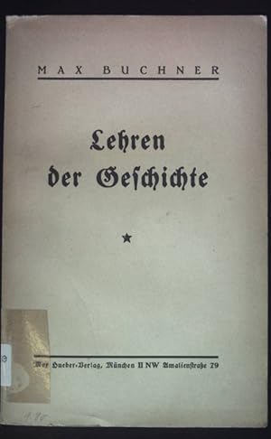 Seller image for Lehren der Geschichte. for sale by books4less (Versandantiquariat Petra Gros GmbH & Co. KG)