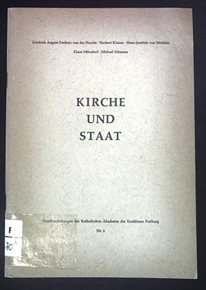 Bild des Verkufers fr Kirche und Staat. Verffentlichungen der Katholischen Akademie der Erzdizese Freiburg, Nr. 2 zum Verkauf von books4less (Versandantiquariat Petra Gros GmbH & Co. KG)