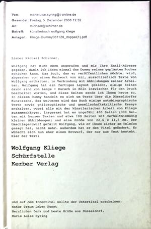 Seller image for Schrfstelle; Kerber art; for sale by books4less (Versandantiquariat Petra Gros GmbH & Co. KG)