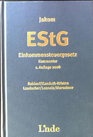 Image du vendeur pour Jakom - Einkommensteuergesetz; mis en vente par books4less (Versandantiquariat Petra Gros GmbH & Co. KG)