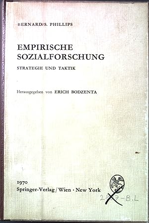 Imagen del vendedor de Empirische Sozialforschung. - Strategie und Taktik. a la venta por books4less (Versandantiquariat Petra Gros GmbH & Co. KG)
