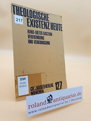 Seller image for Theologische Existenz heute Nr. 127: Verfremdung und Verkndigung for sale by Roland Antiquariat UG haftungsbeschrnkt