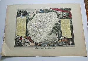 Département de la Charente. Région de l'Ouest N°13. Atlas National illustré.