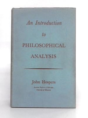 Immagine del venditore per An Introduction to Philosophical Analysis venduto da Lily Books