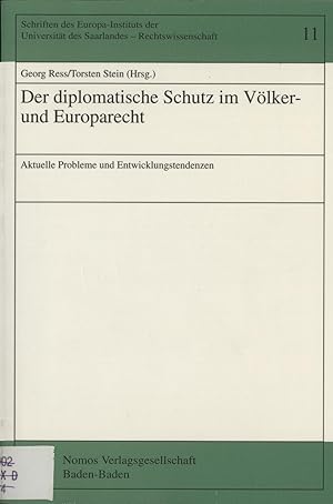 Seller image for Der diplomatische Schutz im Vlker- und Europarecht Aktuelle Probleme und Entwicklungstendenzen for sale by avelibro OHG