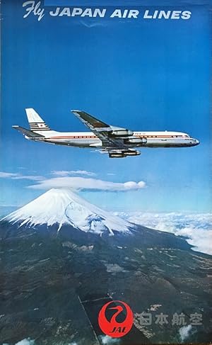 Fly to Japan. Konvolut von 5 Plakaten.