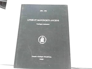 Seller image for Livres Et Manuscrits Anciens. Catalogue Centenaire 1890-1990 for sale by J.L.G LIVRES ANCIENS ET MODERNES