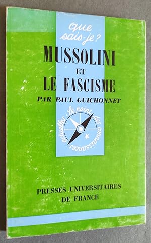 Imagen del vendedor de Mussolini et le fascisme. a la venta por Librairie Pique-Puces