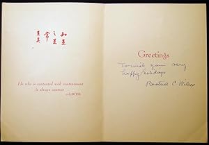Seller image for Ladies Embroidering Greetings Card Sold for the Benefit of the War Orphans Chinese Women's Relief Association Inc. for sale by Certain Books, ABAA