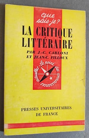 Imagen del vendedor de La critique littraire. a la venta por Librairie Pique-Puces