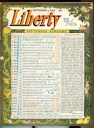 Seller image for Liberty Magazine,: September 1, 1945 for sale by Dearly Departed Books