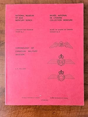 CHRONOLOGY OF CANADIAN MILITARY AVIATION (Signed Copy)