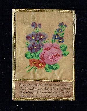 Kunstbillet, wohl Wien, um 1840 - Freundschaft ist die Blume des Lebens, Doch den Thoren blühet s...