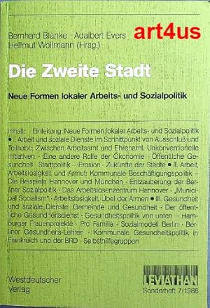 Immagine del venditore per Die zweite Stadt : Neue Formen lokaler Arbeits- und Sozialpolitik. ; Leviathan / Sonderheft ; 7 / 1986 venduto da art4us - Antiquariat