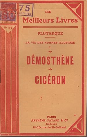Imagen del vendedor de LA VIE DES HOMMES ILLUSTRES(I) DEMOSTHENE-CICERON a la venta por Librairie l'Aspidistra