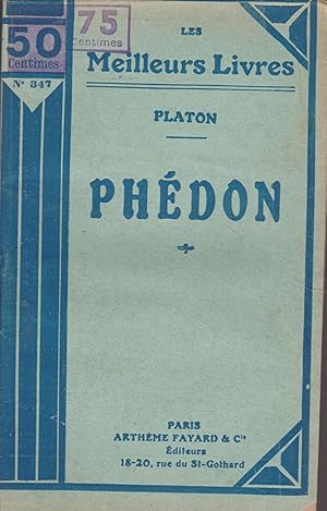 Bild des Verkufers fr PHEDON OU DE L'AME zum Verkauf von Librairie l'Aspidistra