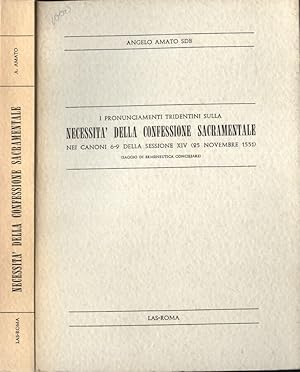 Bild des Verkufers fr Necessit della confessione sacramentale nei canoni 6 - 9 della sessione XIV ( 25 novembre 1551 ) zum Verkauf von Biblioteca di Babele