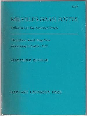 Imagen del vendedor de Melville's Israel Potter. Reflections on the American Dream. Published by Harvard University Press 1969. a la venta por Cosmo Books