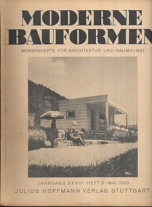 Image du vendeur pour Moderne Bauformen. Monatshefte fr Architektur und Raumkunst. Jahrgang XXXIV - Heft 5 - Mai 1935. mis en vente par Antiquariat Bibliomania