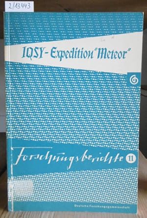 Imagen del vendedor de Die atlantische Expedition 1965 (IQSY) mit dem Forschungsschiff "Meteor". Hrsg. v.d. Deutschen Forschungsgemeinschaft. a la venta por Versandantiquariat Trffelschwein