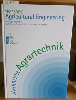 Bild des Verkufers fr Jahrbuch Agrartechnik 2000 / Yearbook Agricultural Engineering 2000. zum Verkauf von Versandantiquariat Trffelschwein