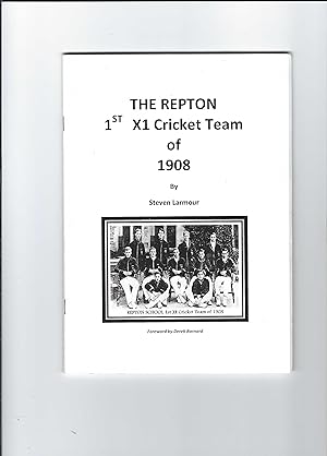 The Repton 1st XI Cricket Team of 1908 - SIGNED BY AUTHOR