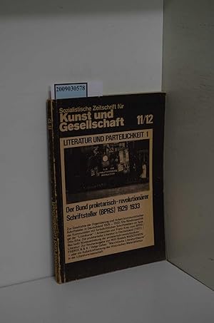 Imagen del vendedor de Sozialistische Zeitschrift fr Kunst und Gesellschaft. Doppel-Heft 11/12 1975 Literatur und Parteilichkeit 1 a la venta por ralfs-buecherkiste