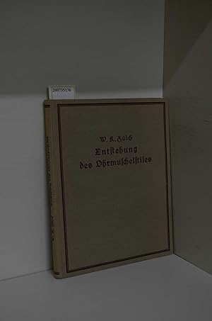 Bild des Verkufers fr Entstehung des Ohrmuschelstiles / W. K. Zlch / Heidelberger kunstgeschichtliche Abhandlungen ; Bd. 12 zum Verkauf von ralfs-buecherkiste