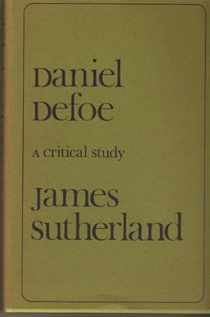 Immagine del venditore per Daniel Defoe: A Critical Study venduto da WeBuyBooks