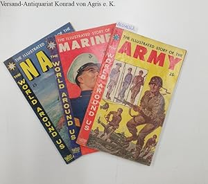 Bild des Verkufers fr Konvolut 3 Hefte : The Illustrated Story of The Army / Navy / Marines : aus der Reihe: The World Around Us : zum Verkauf von Versand-Antiquariat Konrad von Agris e.K.