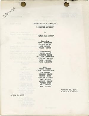 Away All Boats (Domestic post-production script for the 1956 film)